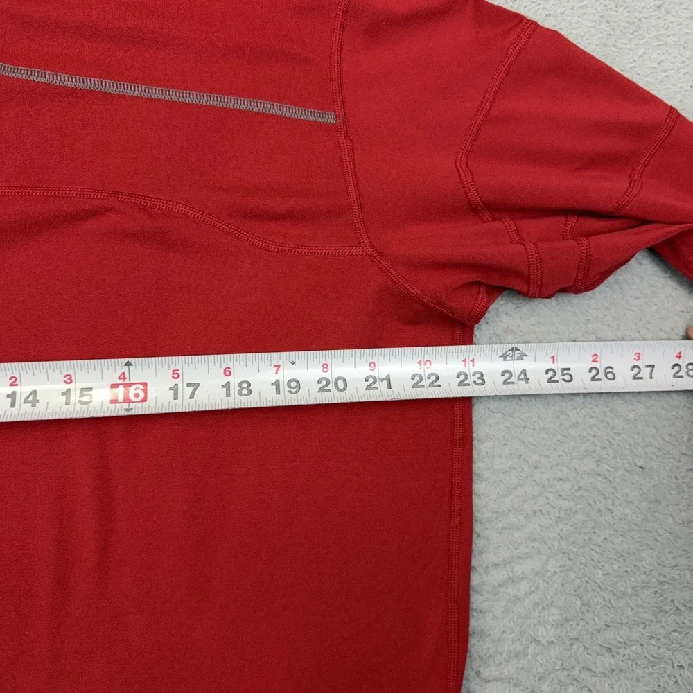 Mountain‎ Hardwear Pullover Mens XL Red Quarter Zip Long Sleeve Running Top